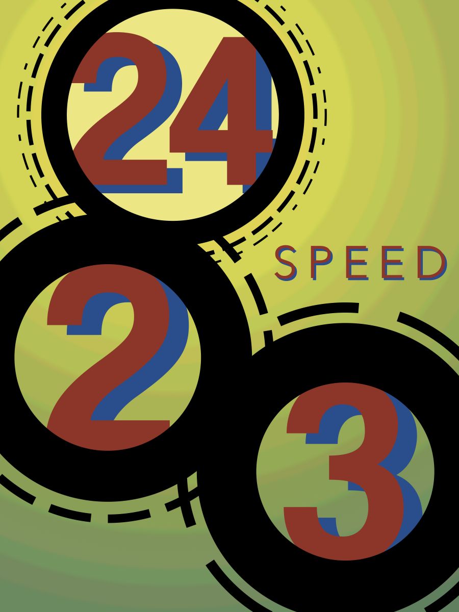 24 speed promotional poster 2023