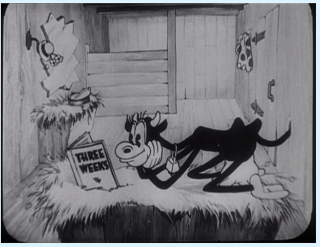Cell from Walt Disney cartoon Shindig (1930) (https://disney.fandom.com/wiki/The_Shindig)