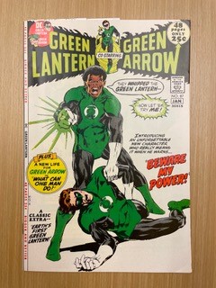 John Stewart, “an unforgettable new character,” is introduced to new readers in Green Lantern #87.