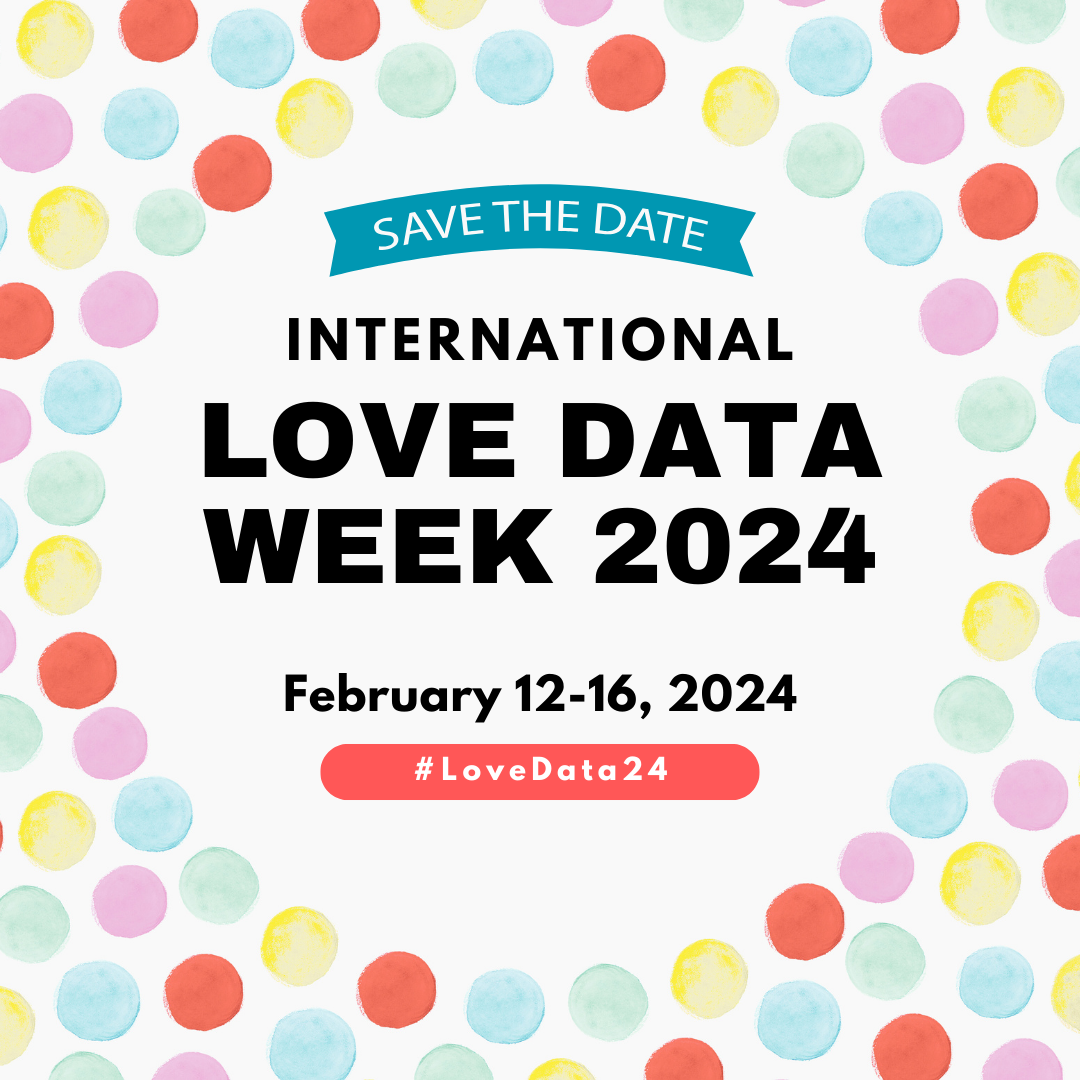 Save the date for Internation Love Data Week, from February 12 to 16