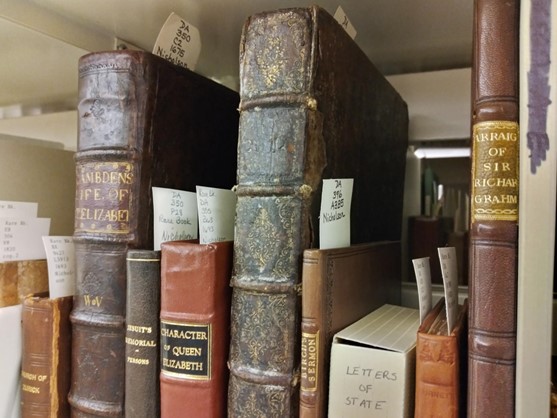 Part of the (recreated) Nicholson Library in Special Collections