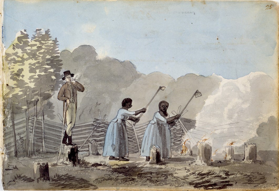 Painting of enslaved laborers