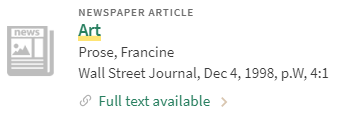 Example of icon for newspaper resources