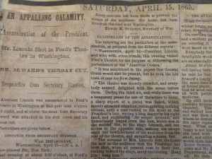 "An Appalling Calamity" - Assassination of President Abraham Lincoln