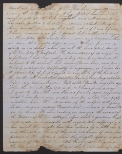 Helen describes the slave uprising in Hampton, Virginia, 1849 May 11