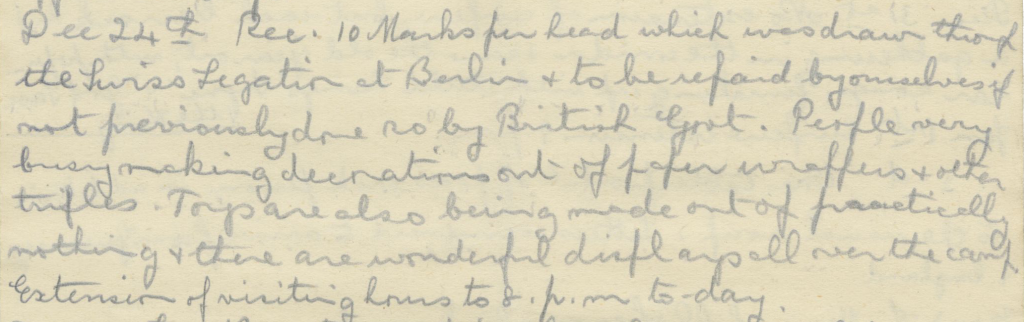 December 24, 1942 entry, Hilda Haworth Diary, Mss. Acc. 2011.726