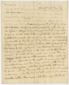 Letter, Asher Marx, New York, New York to Moses Myers, Norfolk, Virginia, 1819 June 14
