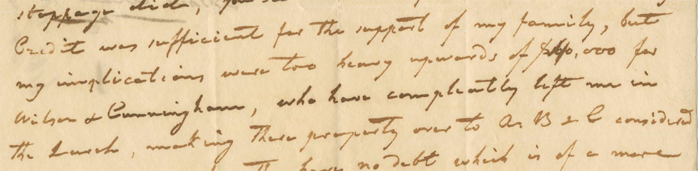Excerpt of Letter, Asher Marx, New York, New York to Moses Myers, Norfolk, Virginia, 1819 June 14