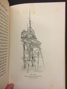 Illustration of clockwork desk, from The Story of My Boyhood and Youth, p. 284-285.