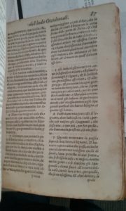 A page of the text. The left-hand column is in Spanish and the right-hand in Italian. Rare Book (still in cataloging)