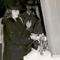Eleanor Harvey christens the SS William & Mary victory ship, 1945