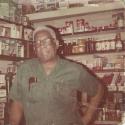 Clarence Webb in his grocery store in Williamsburg Triangle Block 