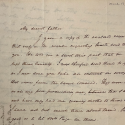 Manuscript letter written from Henry St. George Tucker to his father St. George Tucker