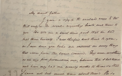 Manuscript letter written from Henry St. George Tucker to his father St. George Tucker
